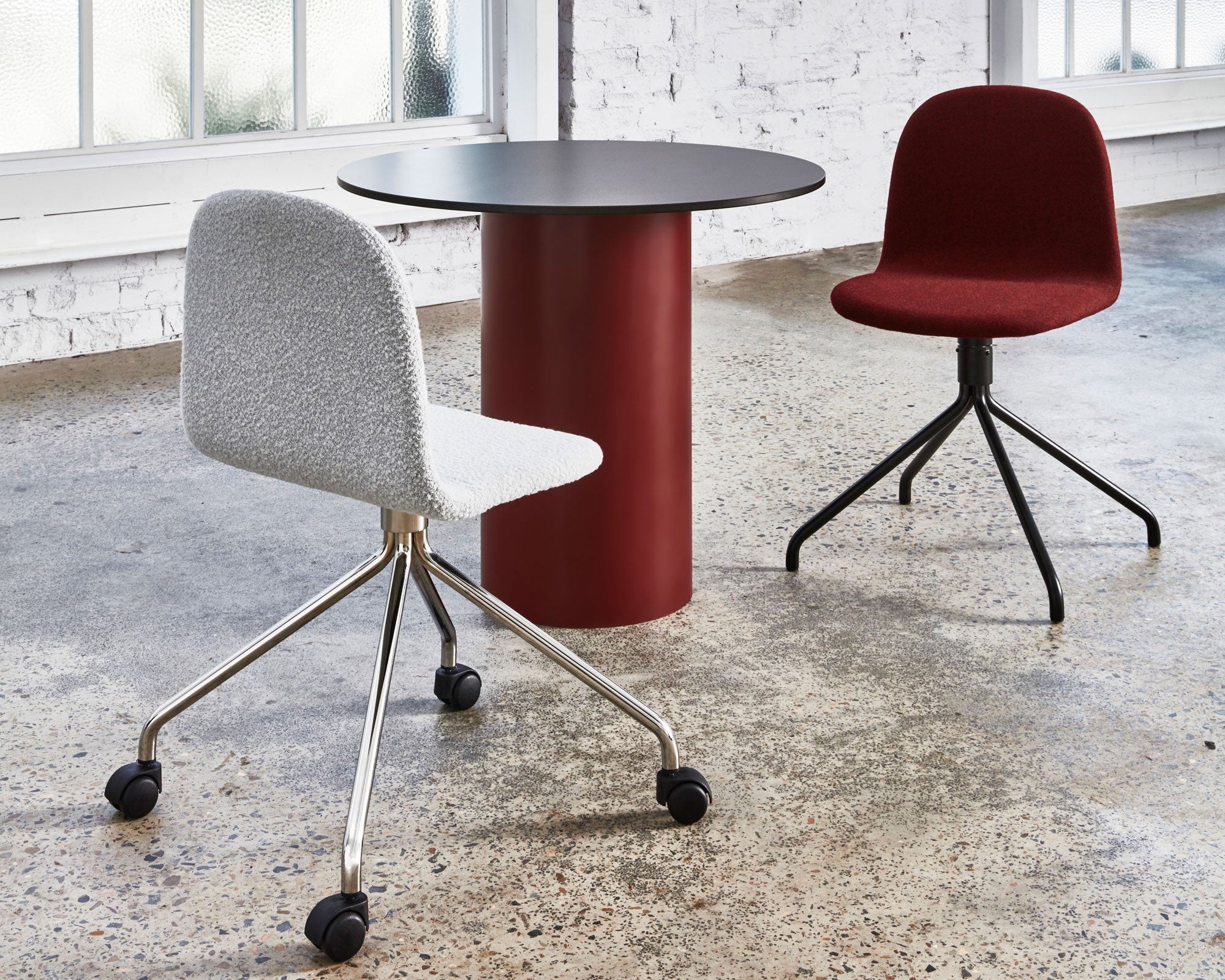 Dial Table Custom Coloured Maroon | Design By Them | Gallery