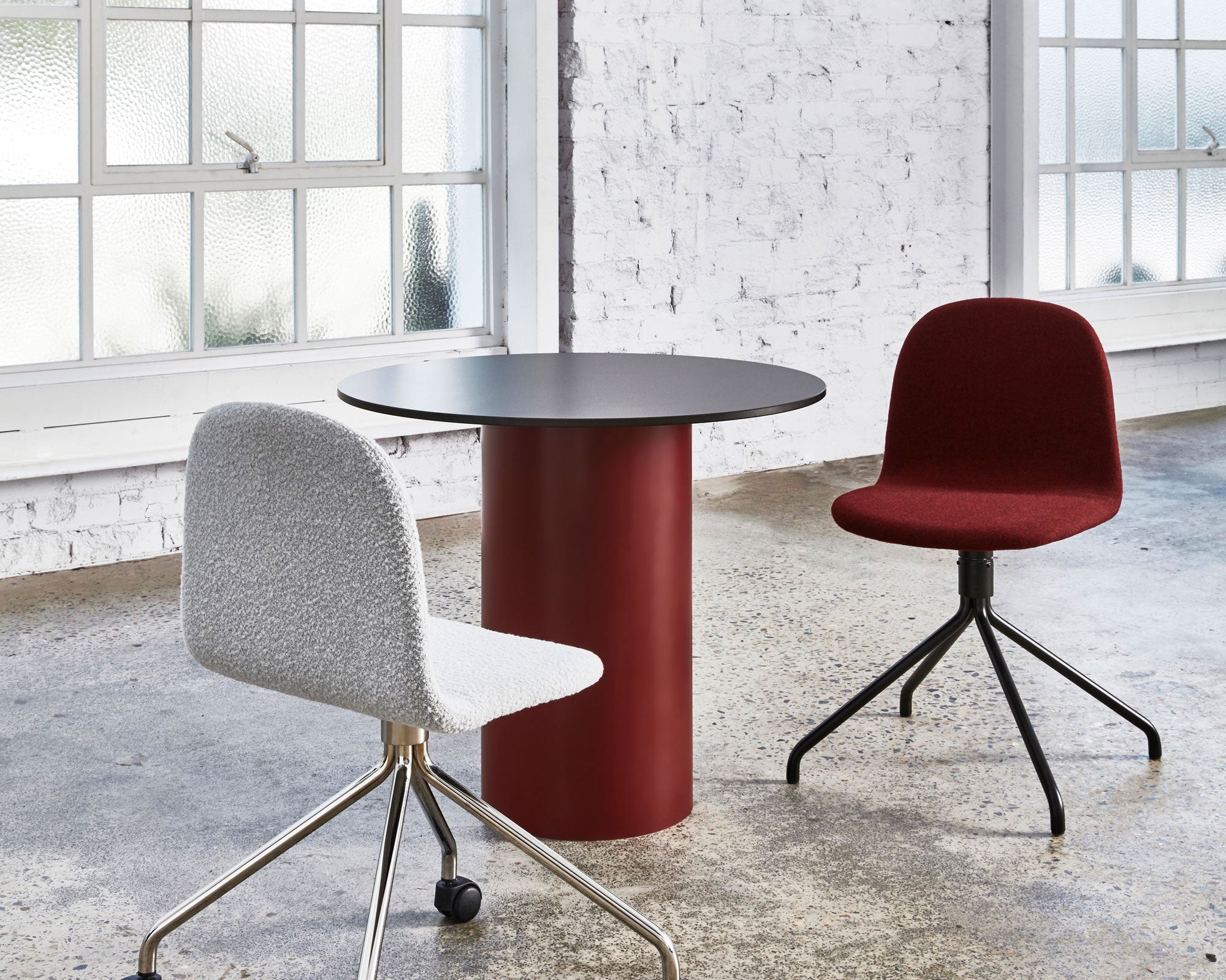 Dial Table Custom Coloured Maroon | Design By Them