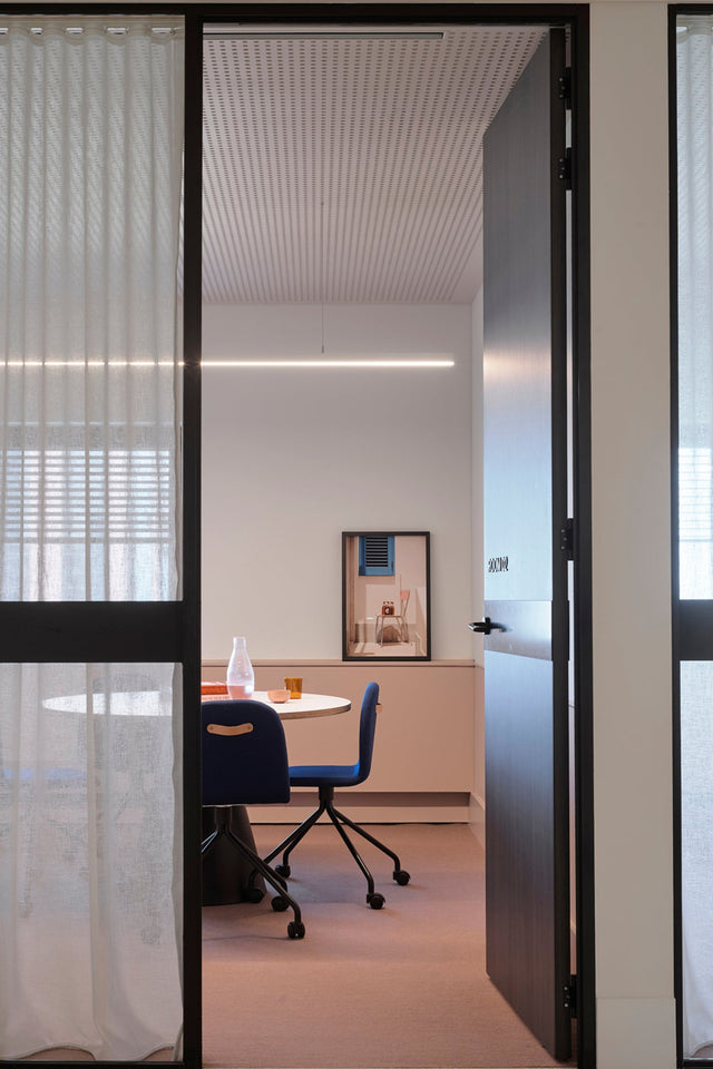 Potato Chair - Black Stained Oak + Seat Pad - Swivel Gaslift with Castors [ARCHIVE]