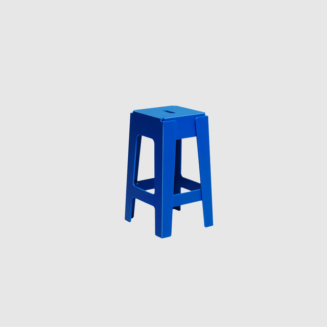 Butter Counter Stool - Blue | 80% Recycled Plastic Indoor Outdoor Furniture | Nicholas Karlovasitis & Sarah Gibson | Design By Them