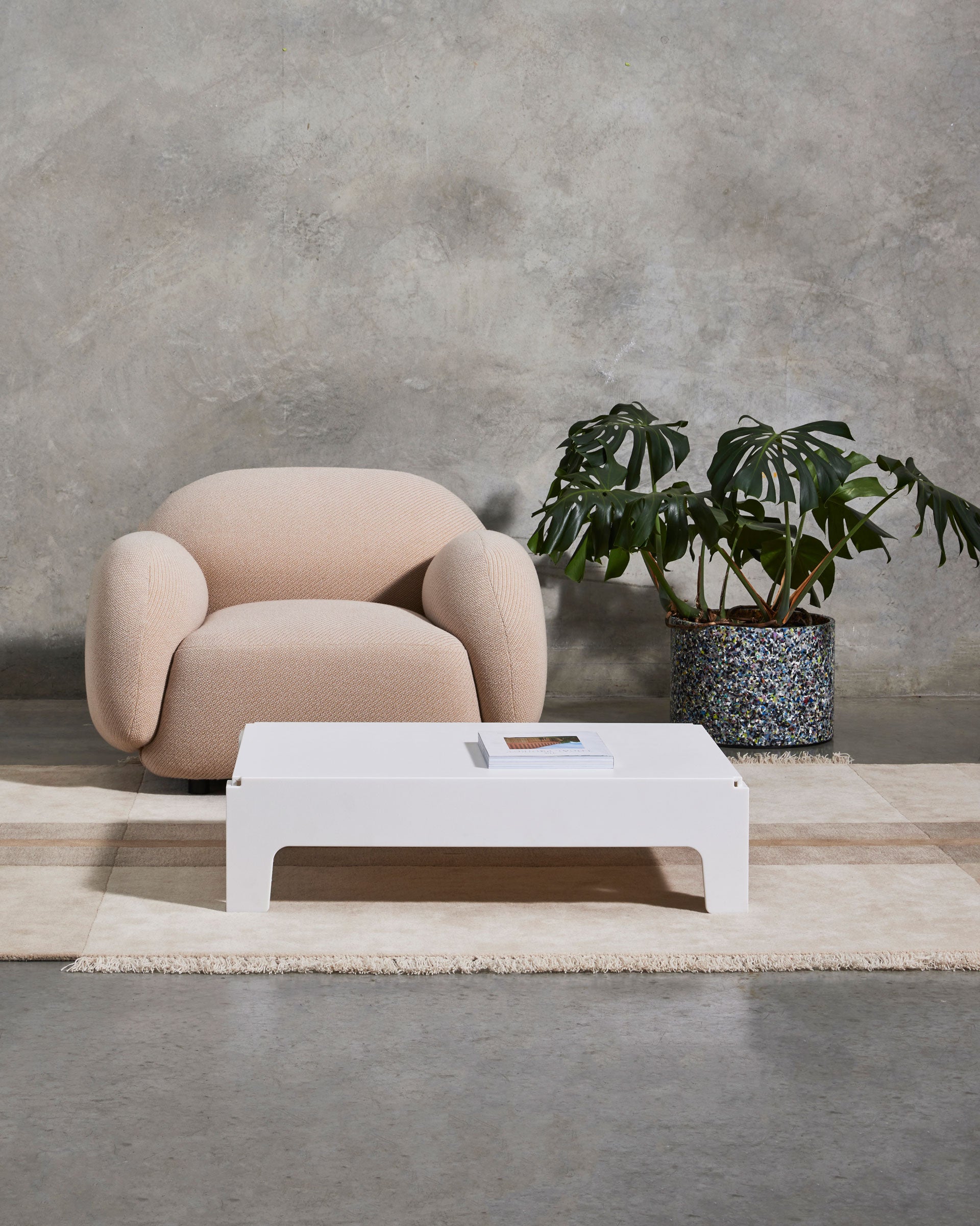 Butter Coffee Table | 100% Recycled Plastic Indoor Outdoor Furniture | Nicholas Karlovasitis & Sarah Gibson | DesignByThem