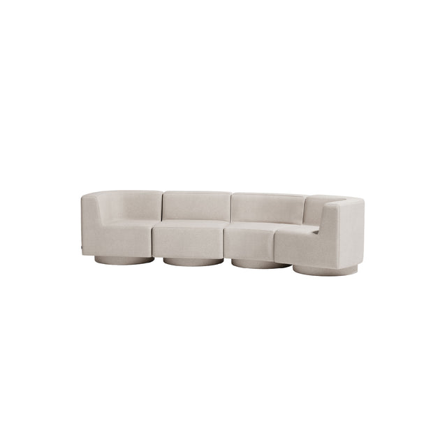 Confetti Modular Lounge - 4 Seater Angle Right | Upholstered Base | Gibson Karlo | Design By Them 