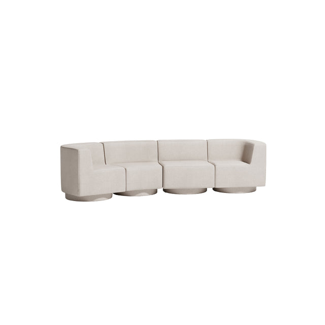 Confetti Modular Lounge - 4 Seater Angle Left | Upholstered Base | Gibson Karlo | Design By Them