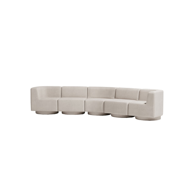 Confetti Modular Lounge - 5 Seater Angle | Upholstered Base | Gibson Karlo | Design By Them 