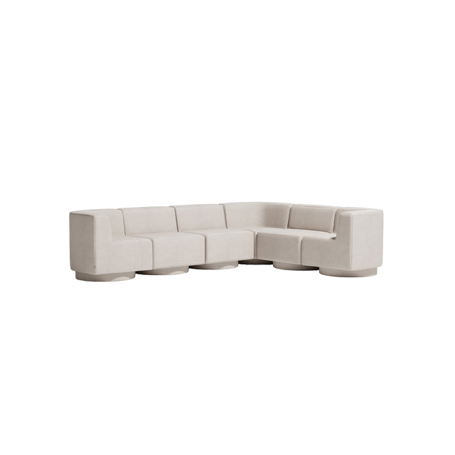 Confetti Modular Lounge - 6 Seater Corner Left | Upholstered Base | Gibson Karlo | Design By Them