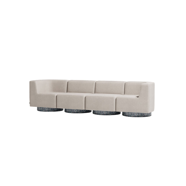 Confetti Modular Lounge - 4 Seater | Recycled Plastic Base | Gibson Karlo | Design By Them 