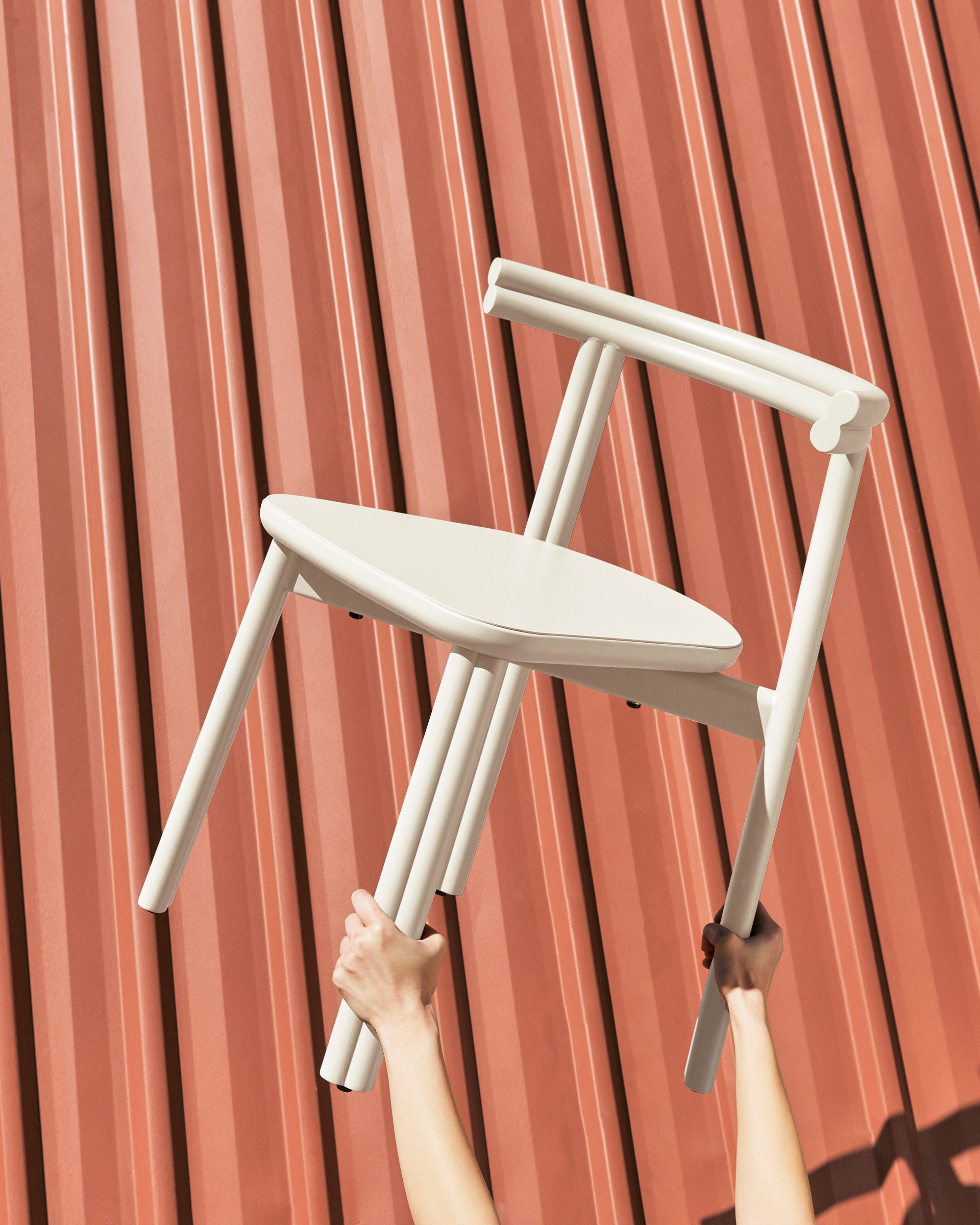 Twill Metal Chair | Stacking Metal Dining Seat | Gibson Karlo | DesignByThem
