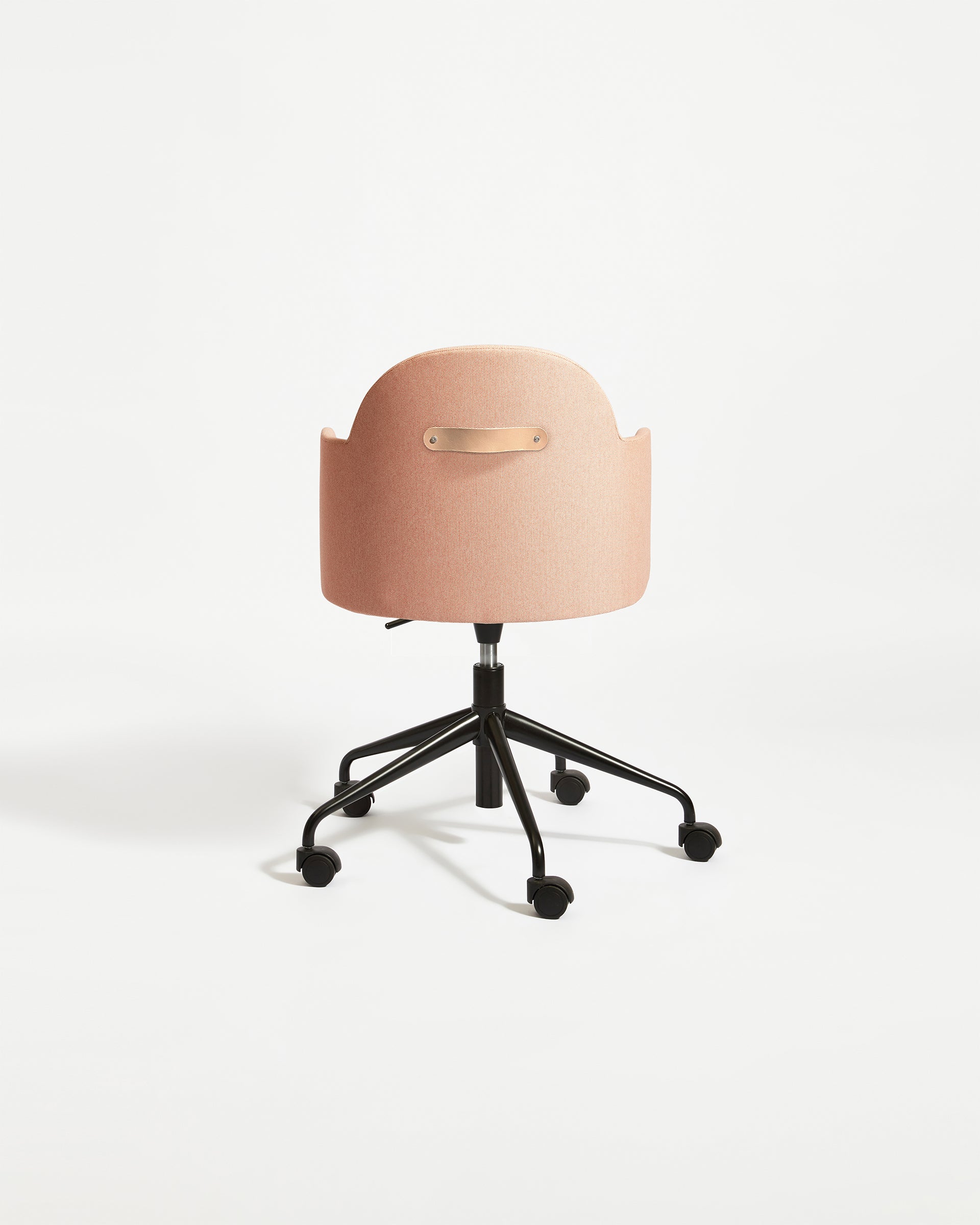 Potato Armchair Swivel Gaslift with Castors Black Base | Office or Dining Tub Chair with Handle | Gibson Karlo | DesignByThem ** HF2 Messenger - 097 Krill