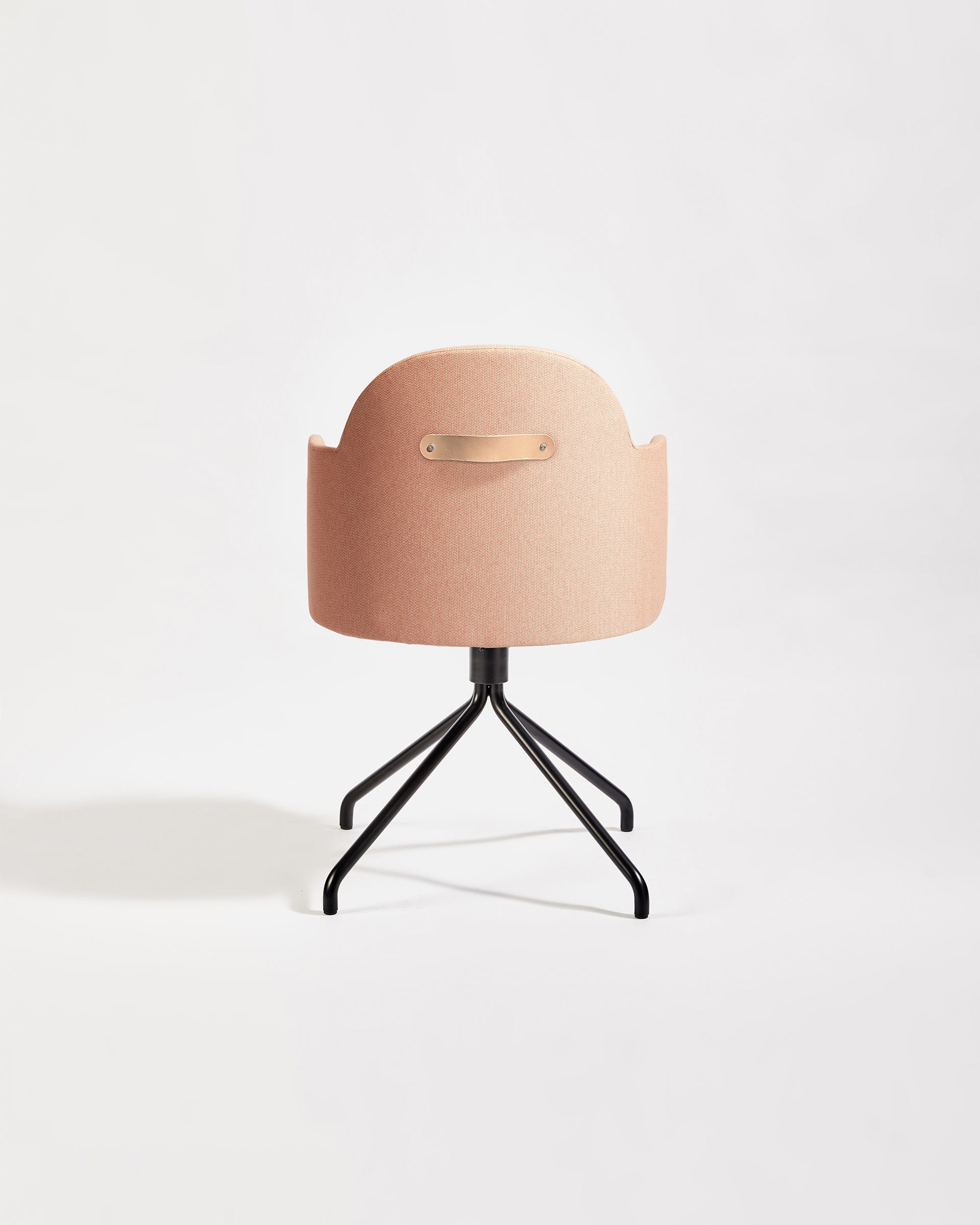 Potato Armchair Swivel Black Base | Office or Dining Tub Chair with Handle | Gibson Karlo | DesignByThem ** HF2 Messenger - 097 Krill