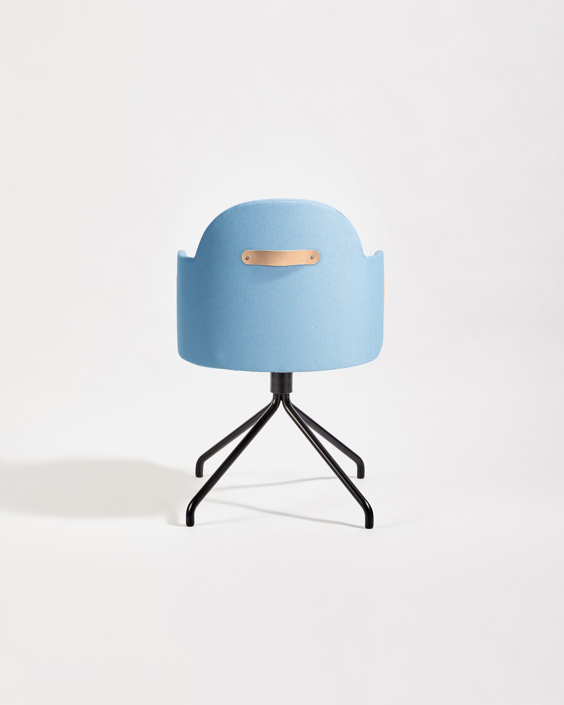 Potato Armchair Swivel Black Base | Office or Dining Tub Chair with Handle | Gibson Karlo | DesignByThem ** HF2 Messenger - 093 Gale
