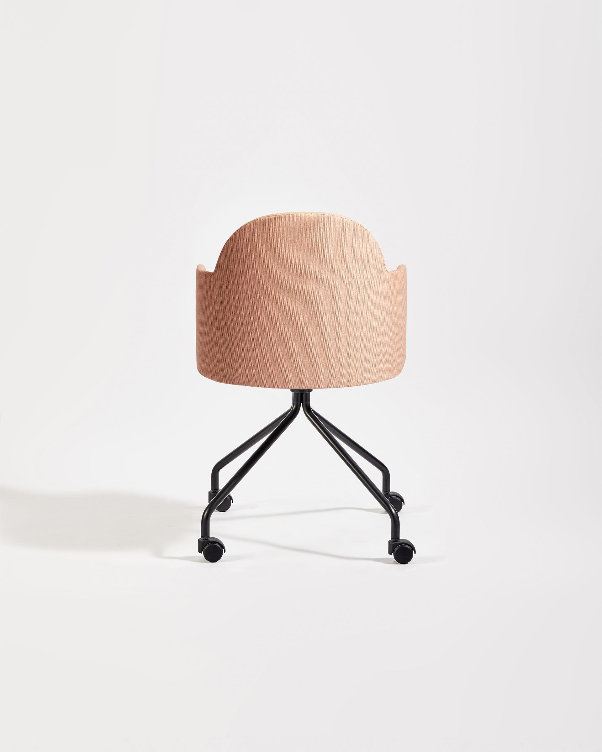 Potato Armchair Swivel with Castors Black Base | Office or Dining Tub Chair | Gibson Karlo | DesignByThem ** HF2 Messenger - 097 Krill