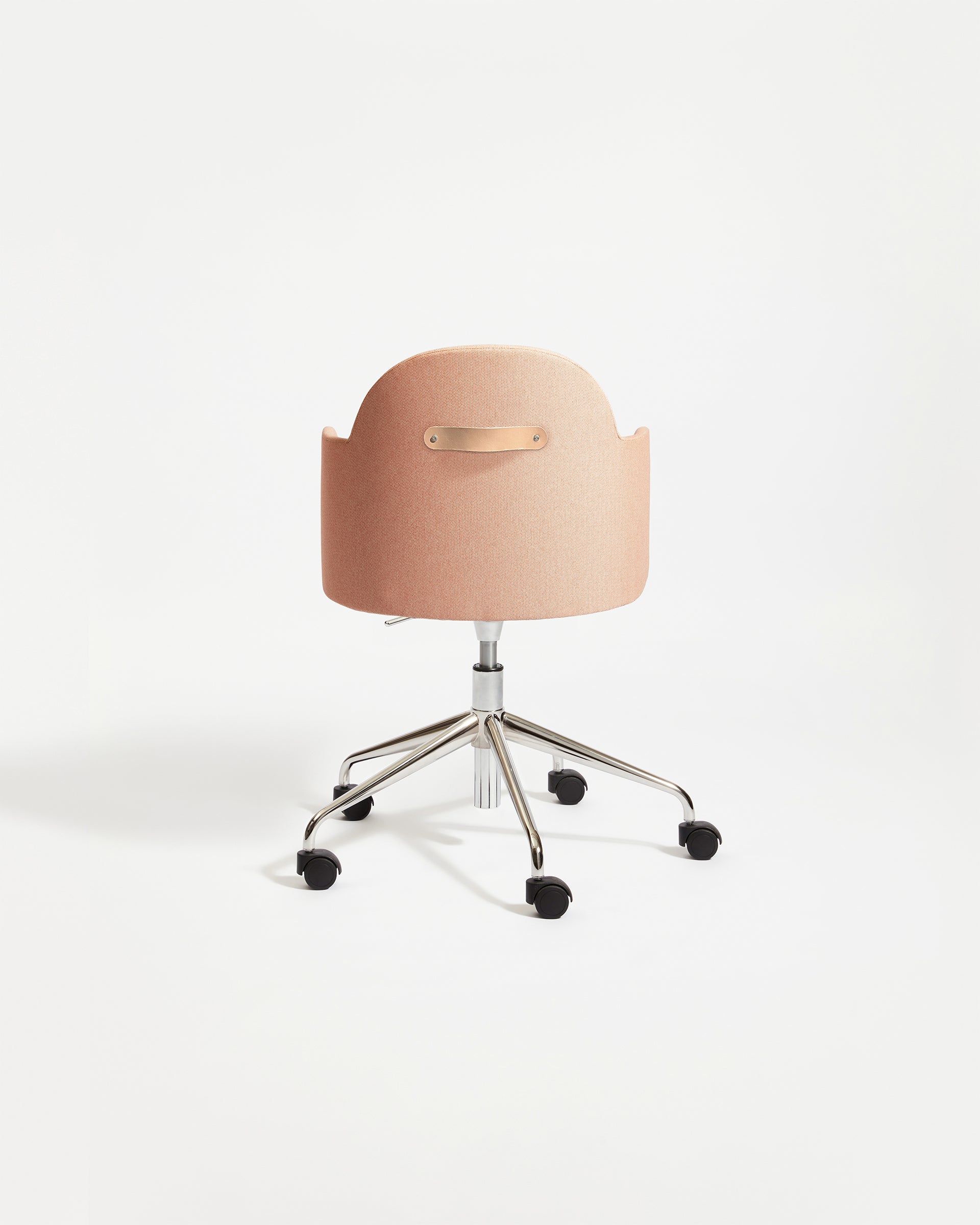 Potato Armchair Swivel Gaslift with Castors Chrome Base | Office or Dining Tub Chair with Handle | Gibson Karlo | DesignByThem ** HF2 Messenger - 097 Krill