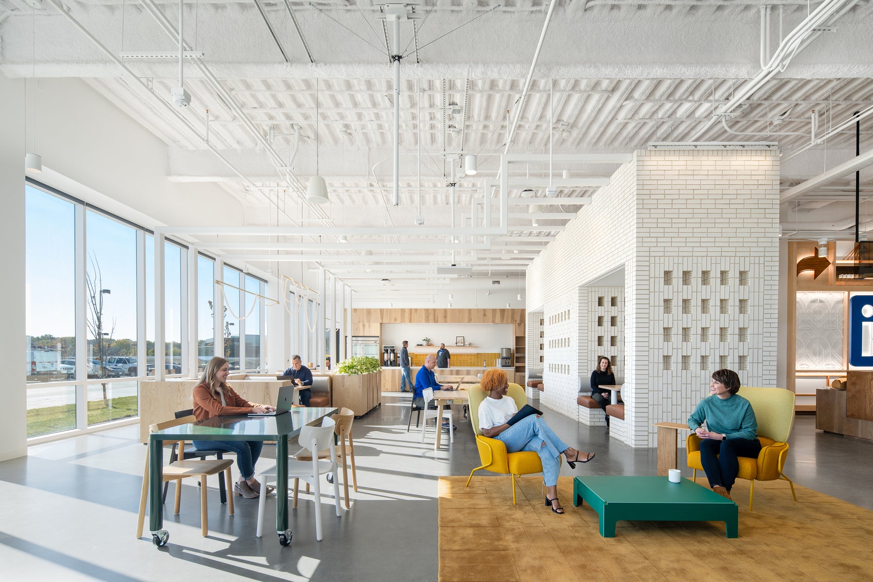 Butter Coffee Table at LinkedIn Office Omaha by Gensler | DesignByThem | Gallery