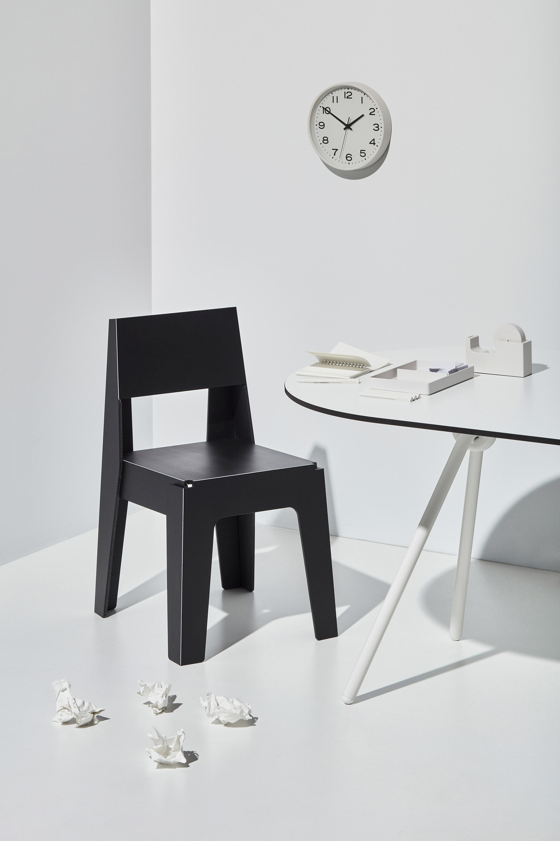 Black Butter Chair | Indoor Outdoor Waterproof Dining Chair | 80% Recycled Plastic | Nicholas Karlovasitis & Sarah Gibson | DesignByThem