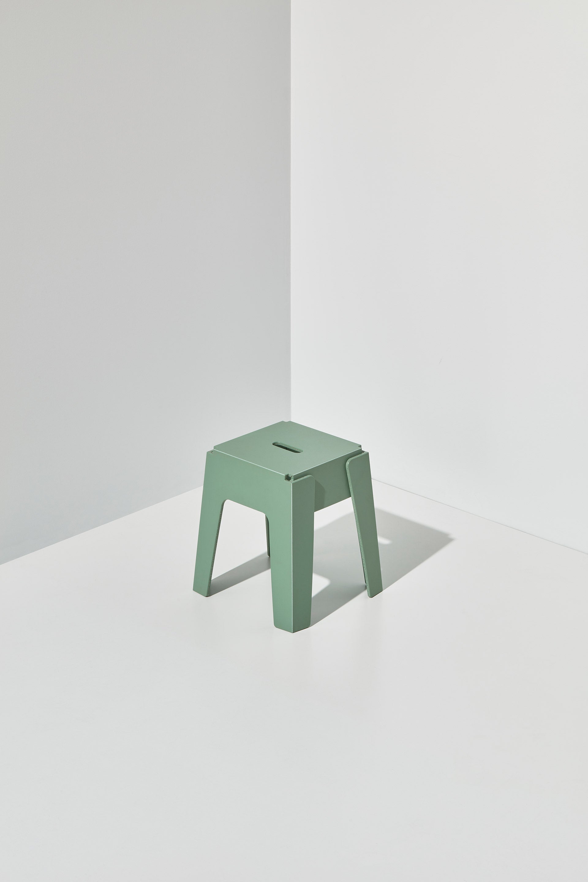 Sage Butter Stool | 80% Recycled Plastic Indoor Outdoor Furniture | Nicholas Karlovasitis & Sarah Gibson | DesignByThem