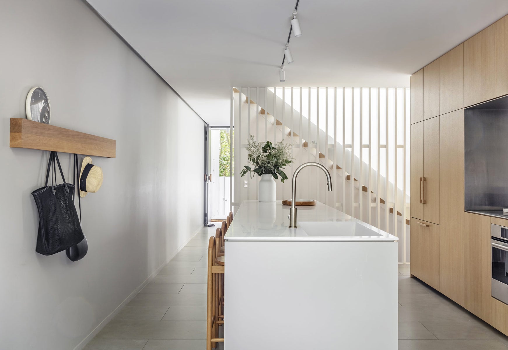 Bobby Bar Stool Oak Timber | Paddington House 05 Nobbs Radford Architects | DesignByThem | Gallery