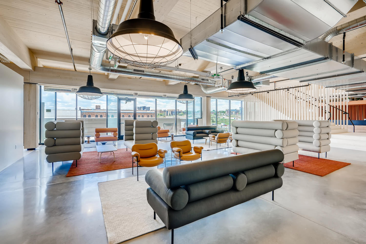 Cabin Lounges and Booths at EF Education First Office in Denver designed by EF Architecture & Design Studio | Gallery