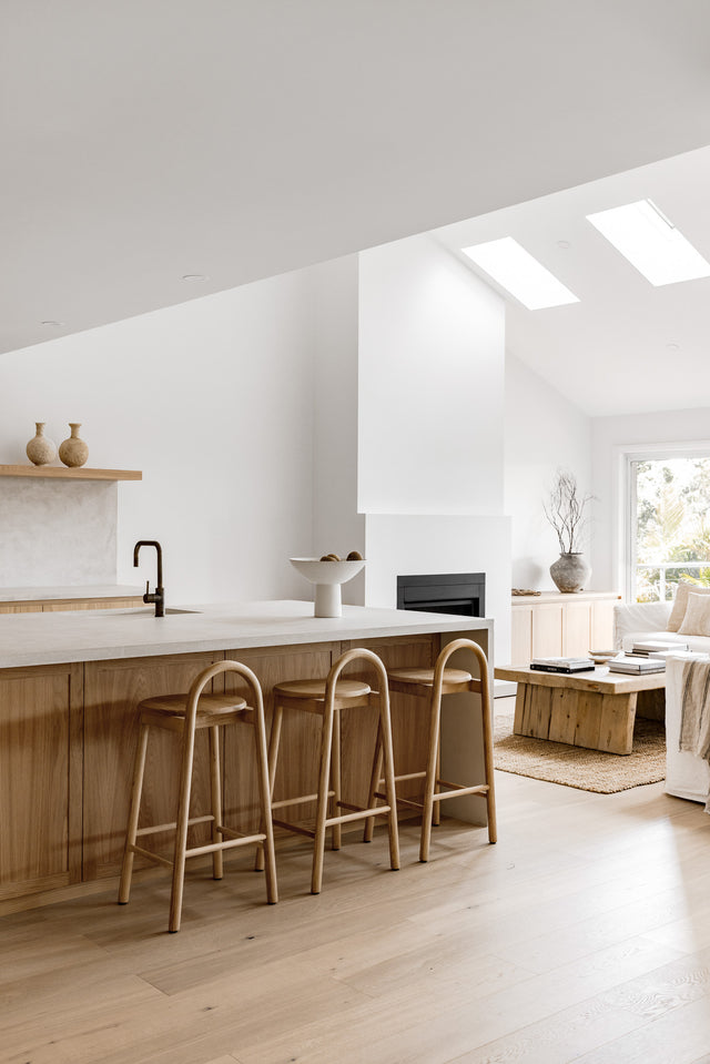 Bobby Bar Stool | Timber Counter Stool | Mama Project by Kate Lawrence Interiors | Gallery