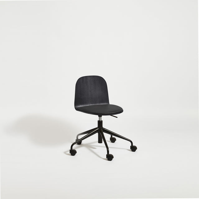 Potato Chair | Swivel Gaslift & Timber Dining Office Chair with Handle | GibsonKarlo | DesignByThem