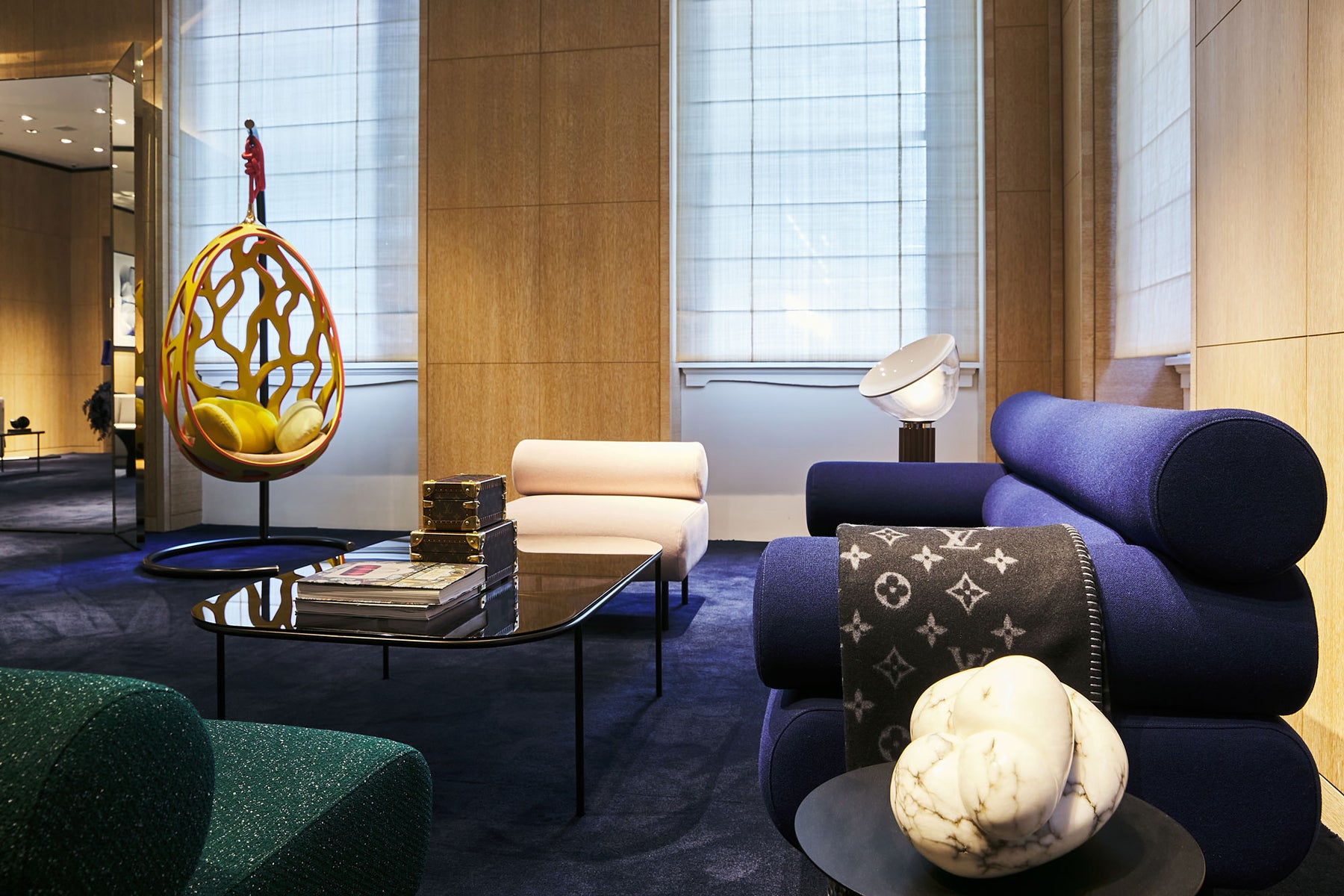 Cabin Seat at Louis Vuitton Sydney Exotics Presentation | DesignByThem | Gallery