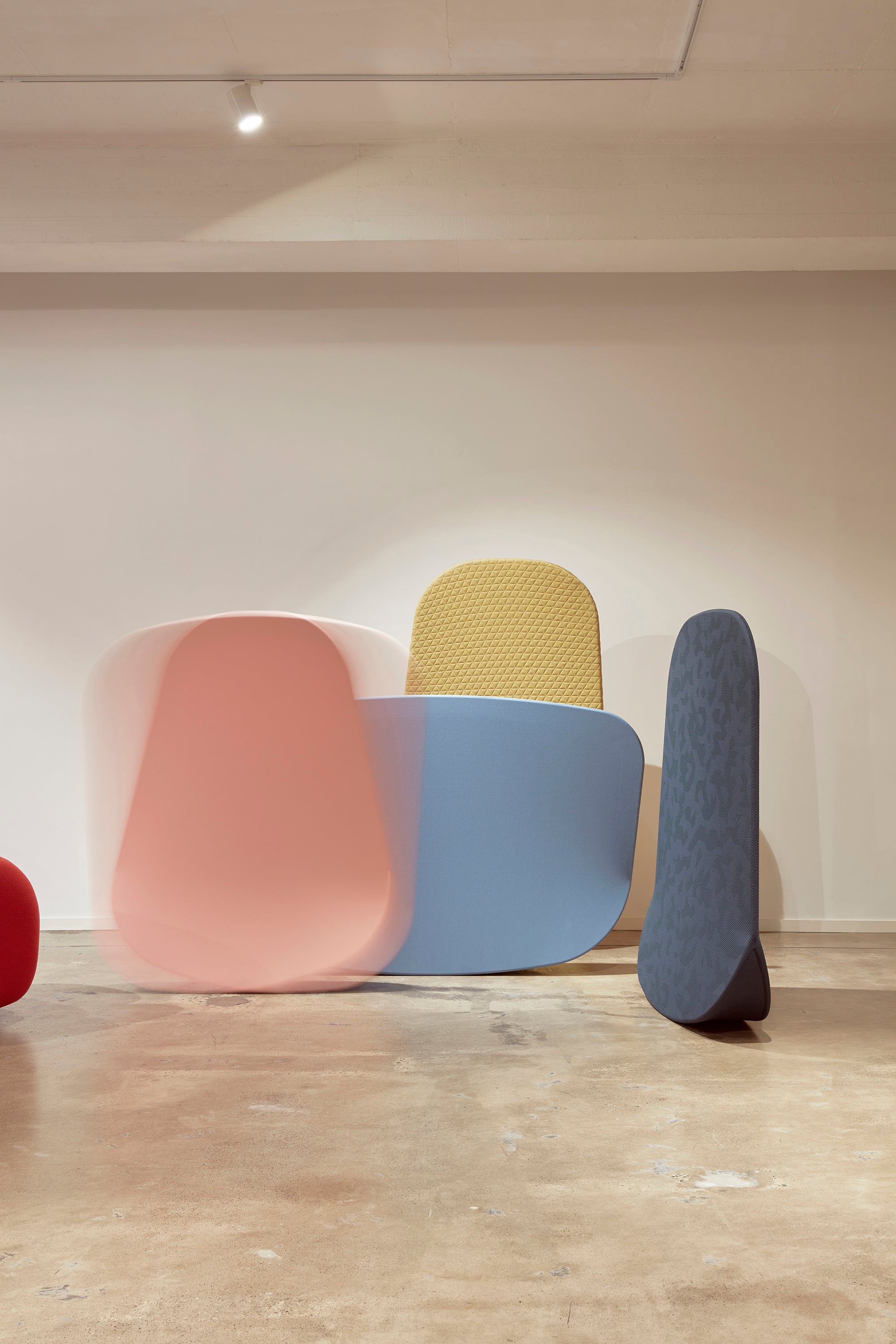 Buoy Room Dividers | Interactive Fabric Upholstered Partition | Rhys Cooper | DesignByThem | Gallery