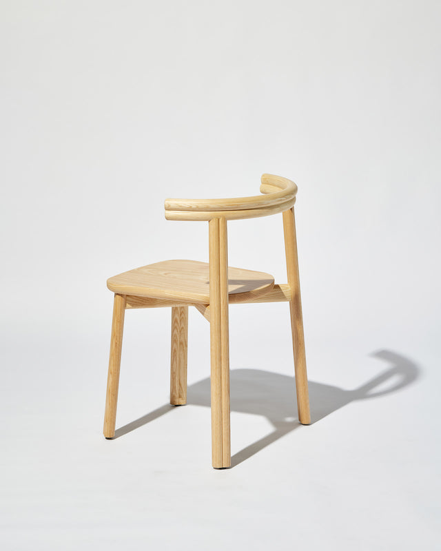 Natural Ash Twill Chair | Stacking Timber Dining Seat | Gibson Karlo | Design By Them