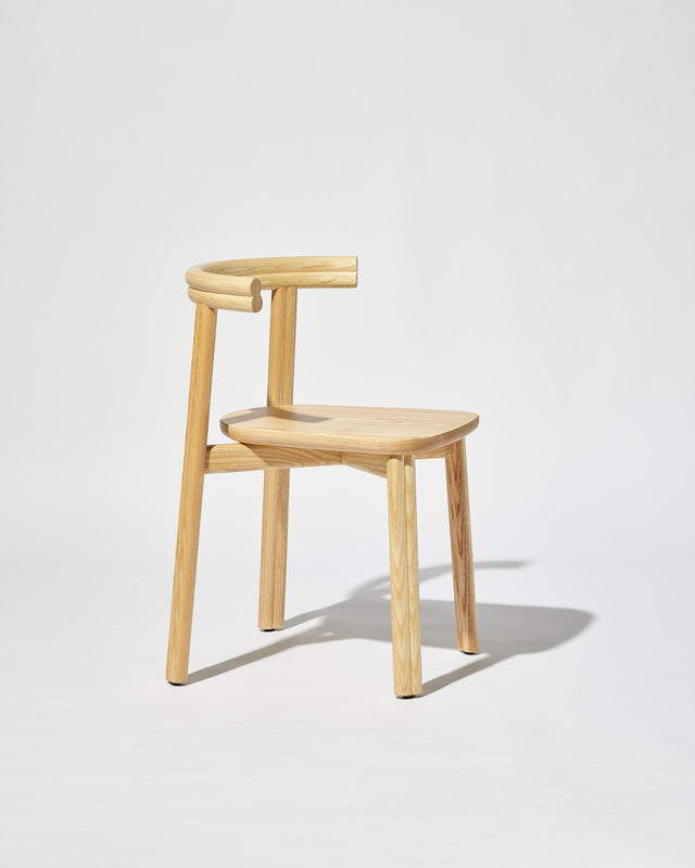 Natural Ash Twill Chair | Stacking Timber Dining Seat | Gibson Karlo | Design By Them
