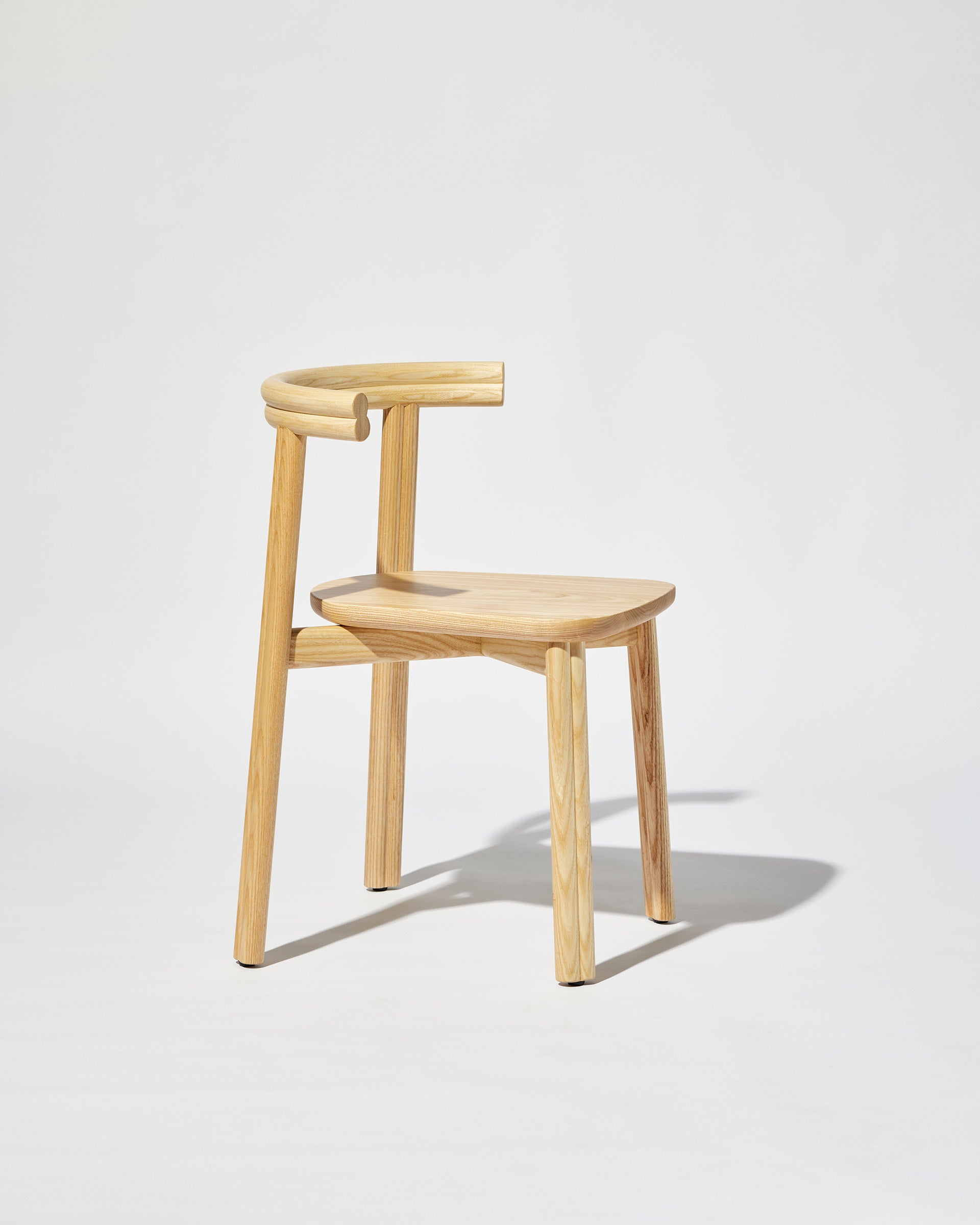 Natural Ash Twill Chair | Stacking Timber Dining Seat | Gibson Karlo | DesignByThem