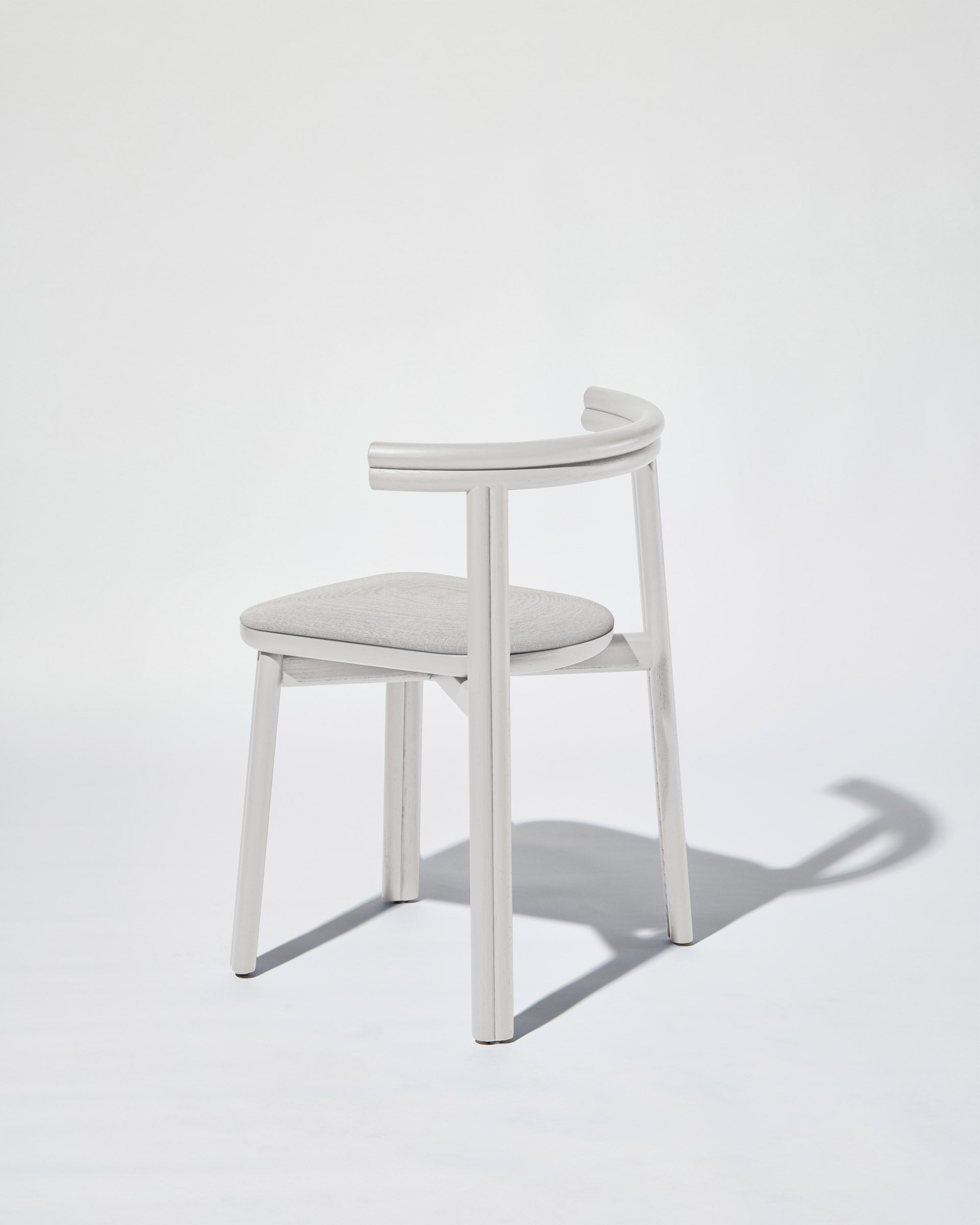 Twill Chair Upholstered Seat | Silk Grey Timber Dining Chair | GibsonKarlo | DesignByThem ** HF1 Maharam Method 002 Rhea