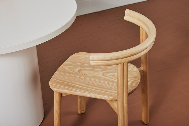 Natural Ash Twill Chair | Stacking Timber Dining Seat | Gibson Karlo | DesignByThem | Gallery