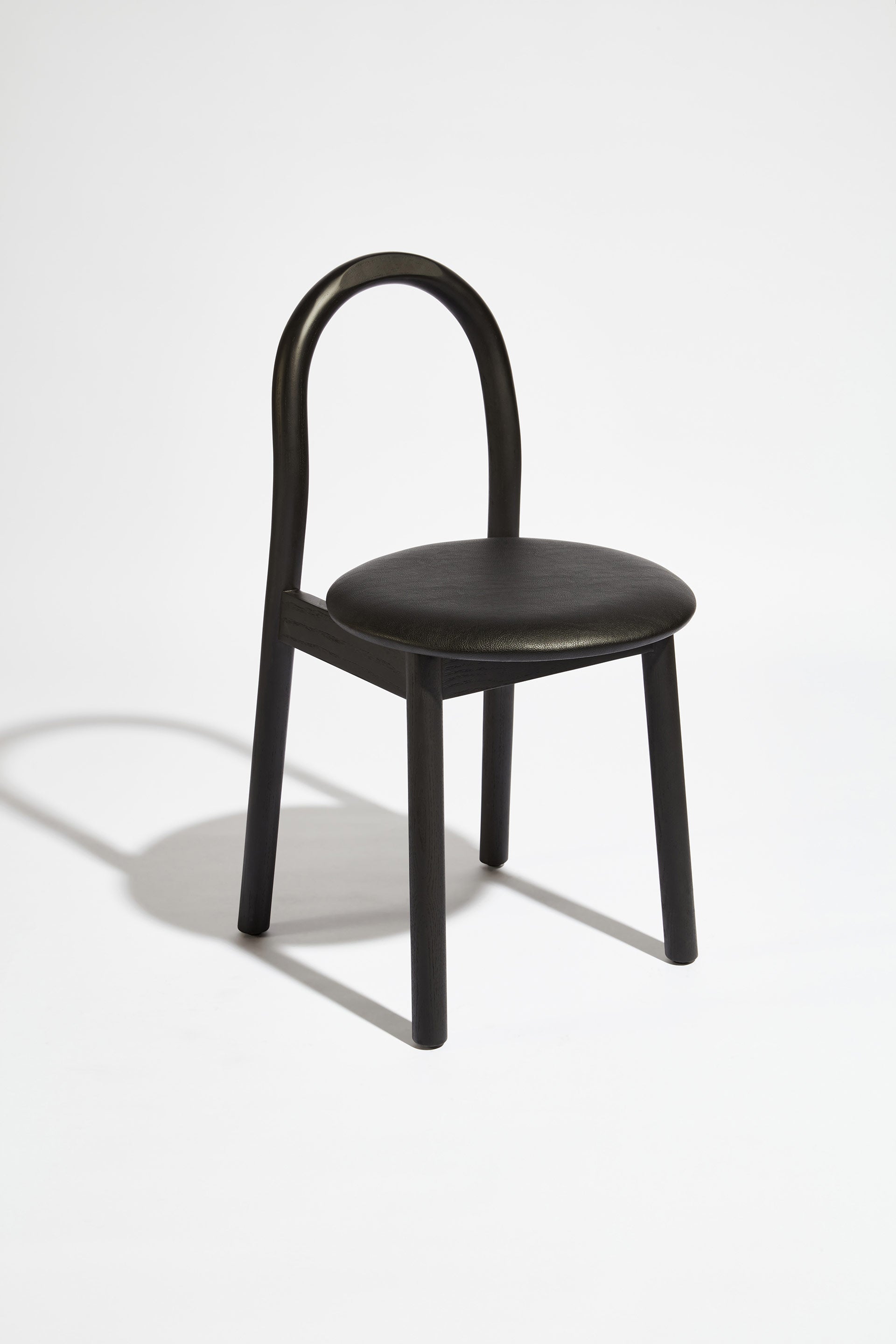 Bobby Chair Upholstered | Black Timber Wooden Dining Chair | Daniel Tucker | DesignByThem ** HF2 Lariat - 006 Black / Black Stained Ash