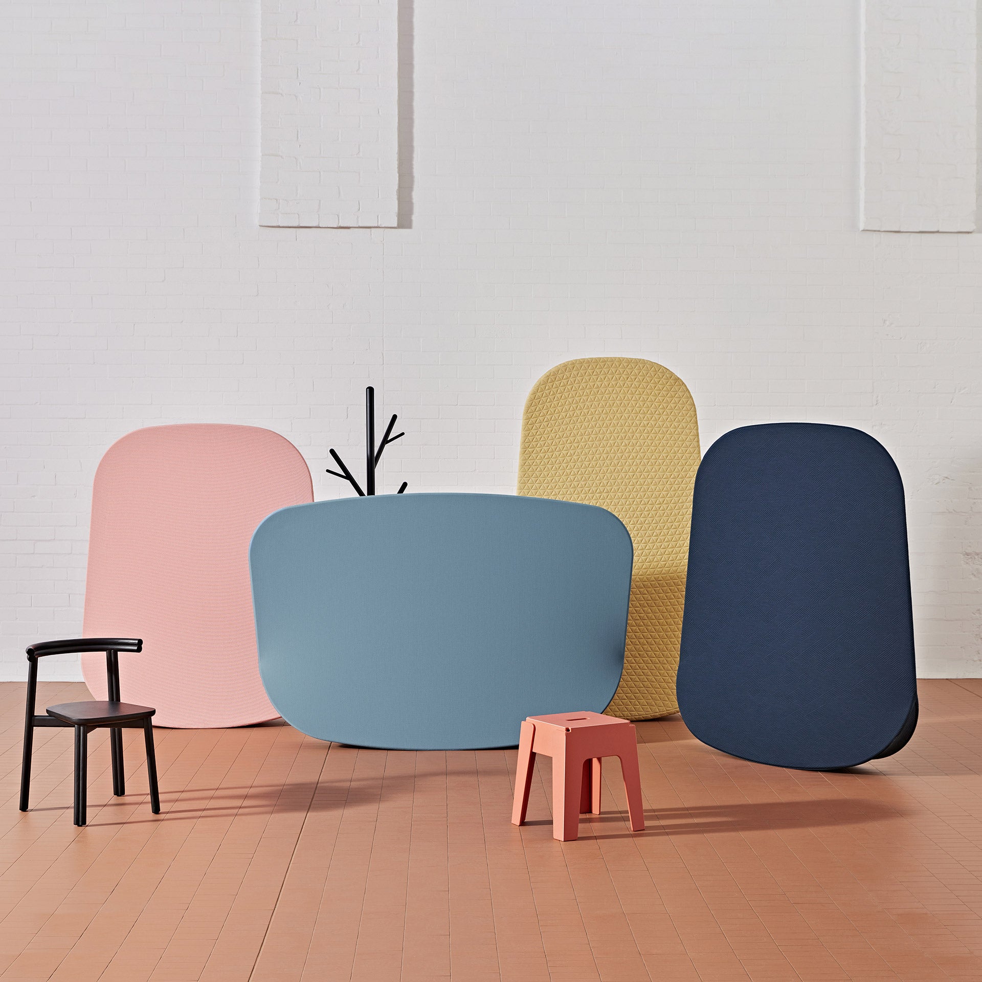 Buoy Room Dividers | Interactive Fabric Upholstered Partition | Rhys Cooper | DesignByThem | Gallery