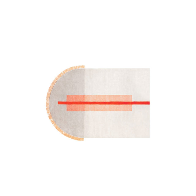 Overlay Rugs | Arch Peach | Fringed Geometric Rug | Danielah Martinez | DesignByThem