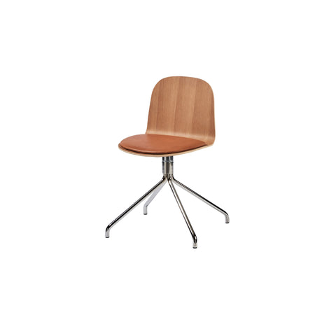 Potato Chair - Oak + Seat Pad - Swivel Base