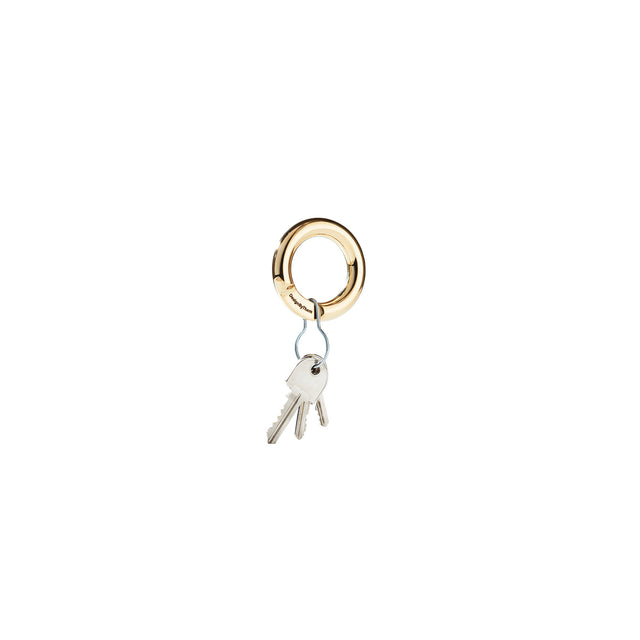 Oscar Keyring | Round Brass Loop Metal Keyring | Cat Yenn | DesignByThem