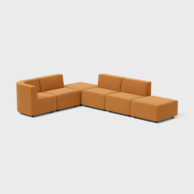 Confetti Modular Lounge | DesignByThem ** HF5 - Kvadrat Febrik Planum - 0351 / Low Profile Feet