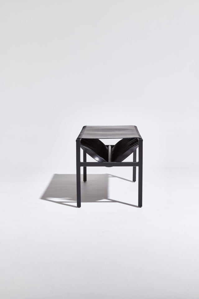 DL Bench by Dion Lee, Sarah Gibson & Nicholas Karlovasitis | Saddle Leather & Metal | DesignByThem