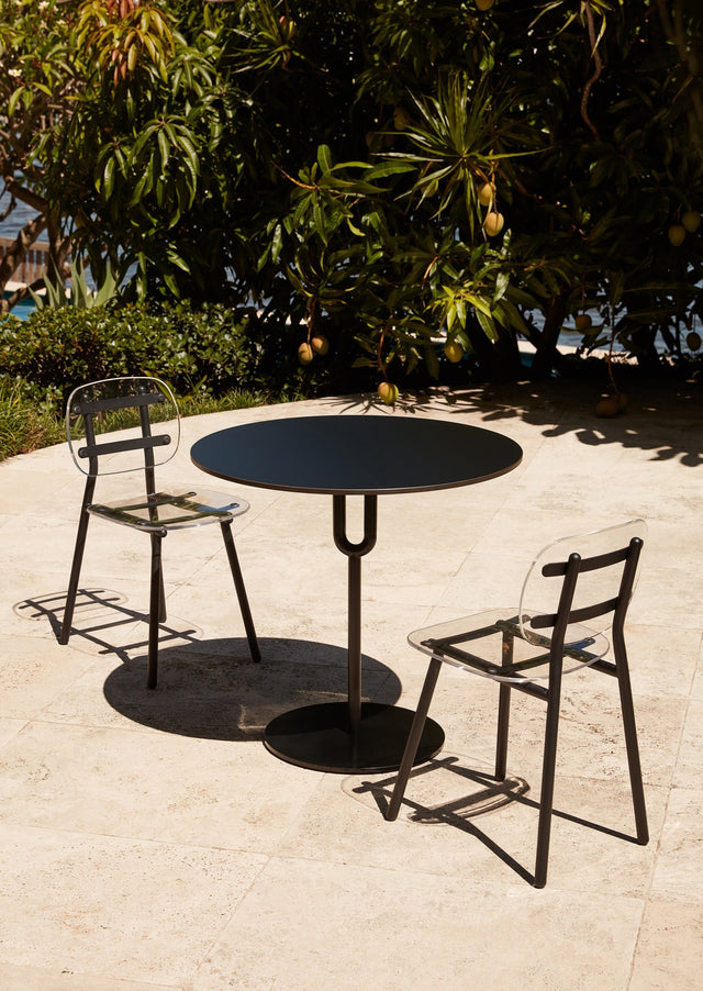 Piper Pedestal Table with Fenster Chairs | DesignBythem