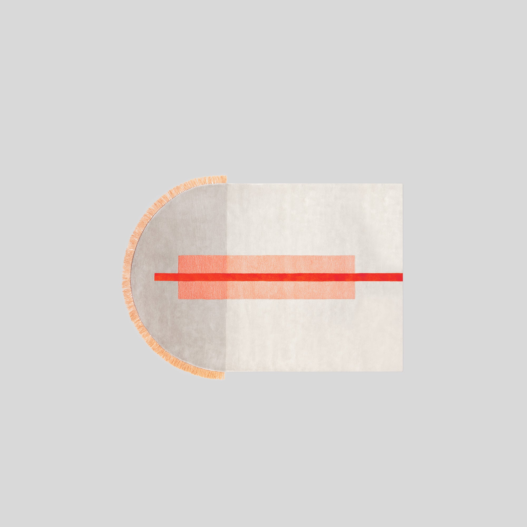 Overlay Rugs | Arch Peach | Fringed Geometric Rug | Danielah Martinez | DesignByThem