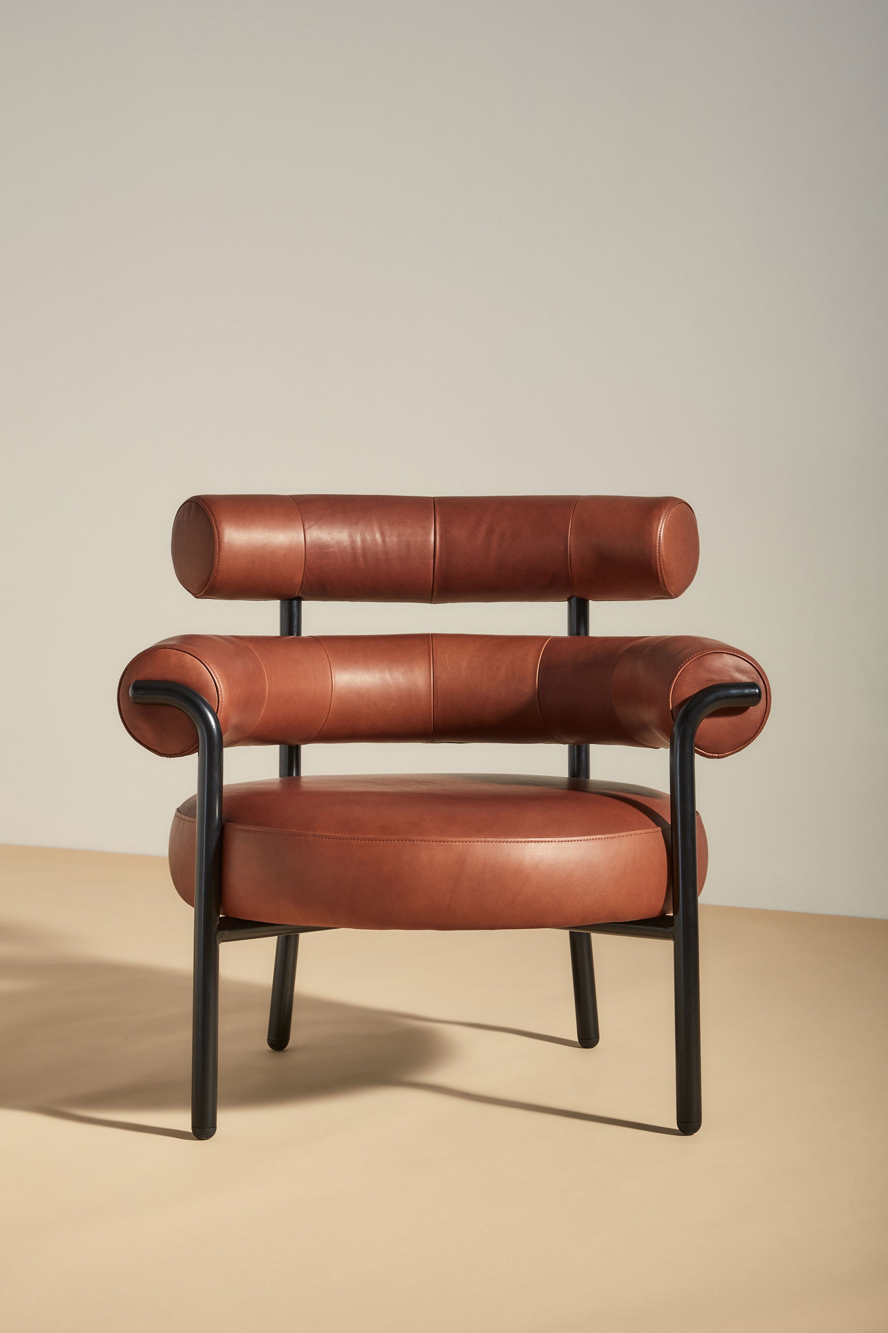 Olio Armchair by Christina Bricknell and Gibson Karlo | Round Upholstered Chair Steel Frame | DesignByThem | Gallery