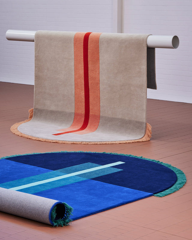 Overlay Rugs | Arch Peach | Fringed Geometric Rug | Danielah Martinez | DesignByThem