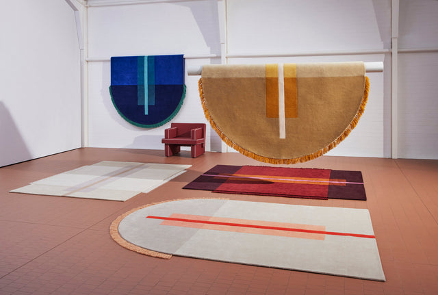 Overlay Rugs | Rectangle Burgundy | Fringed Geometric Rug | Danielah Martinez | DesignByThem | Gallery