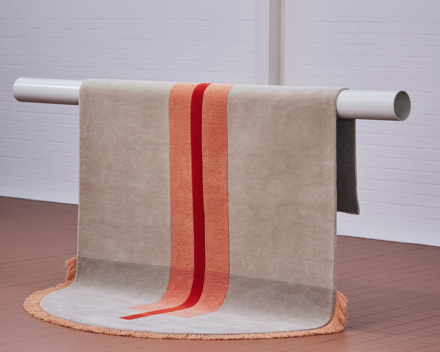 Overlay Rugs | Arch Peach | Fringed Geometric Rug | Danielah Martinez | DesignByThem | Gallery
