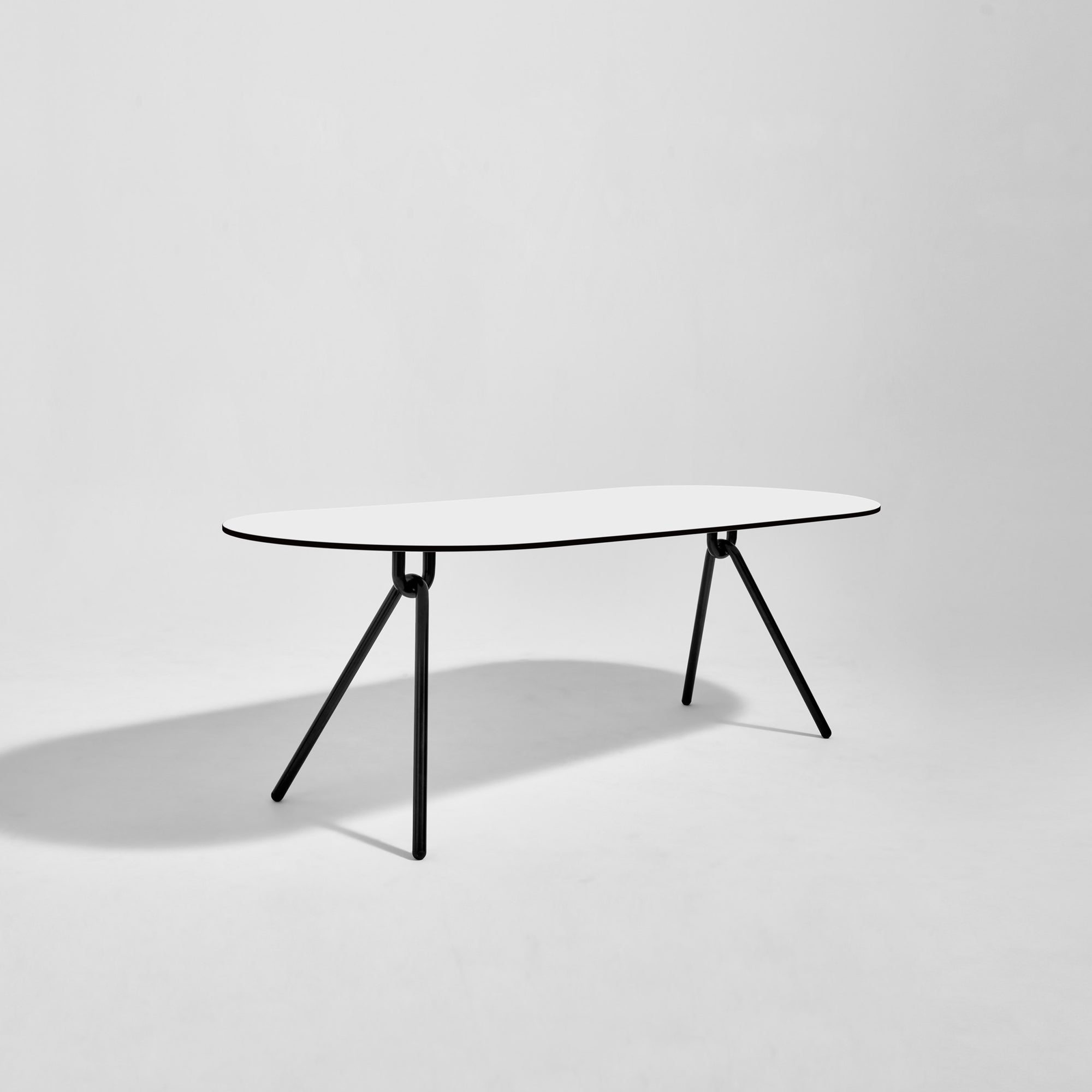 Piper Dining Table - Ellipse | Indoor Outdoor Compact Laminate & Stainless Steel | GibsonKarlo | DesignByThem