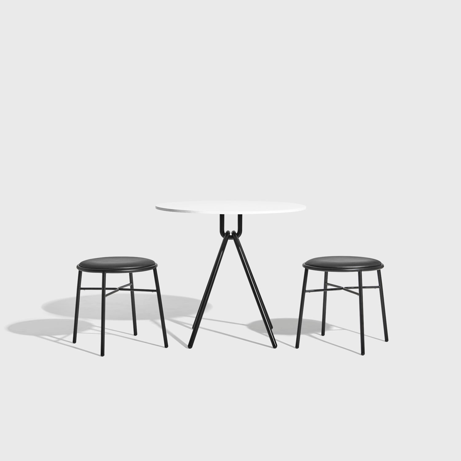 Piper Stool Upholstered | Fabric or Leather Seat | Stackable | Designed by GibsonKarlo | DesignByThem | Gallery