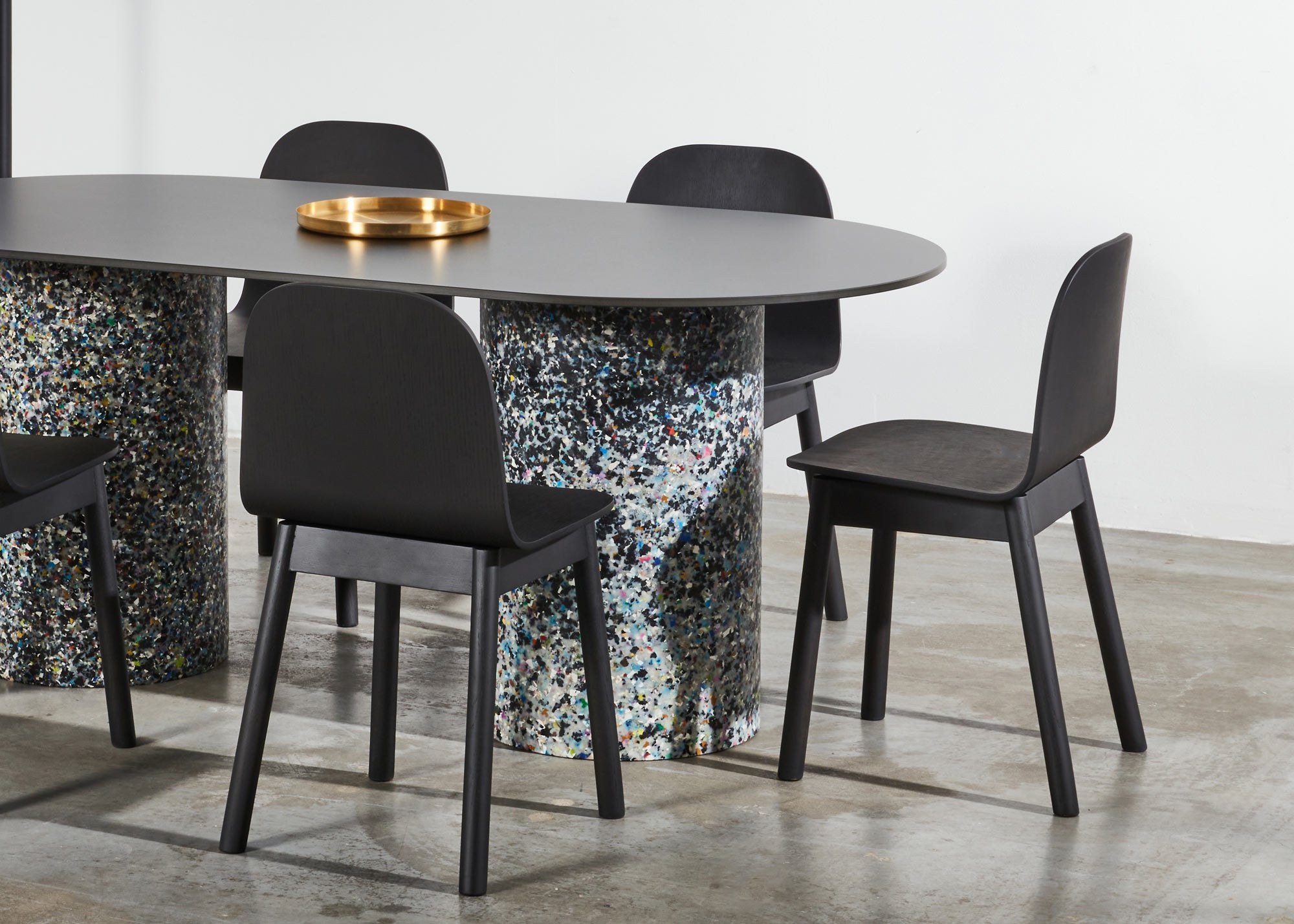 Potato Chair | Black Stained Timber Dining Office Chair with Handle | Gibson Karlo | Design By Them | Gallery