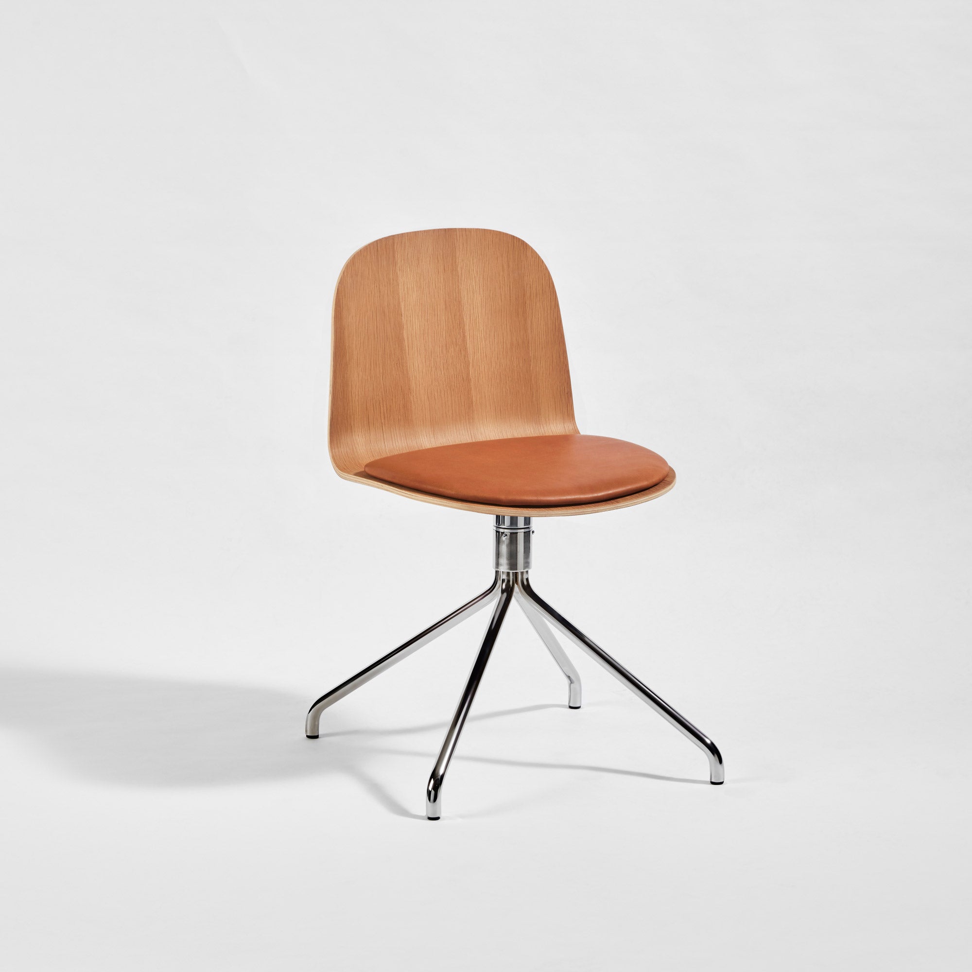 Potato Chair | Swivel Timber Dining Office Chair with Handle | GibsonKarlo | DesignByThem