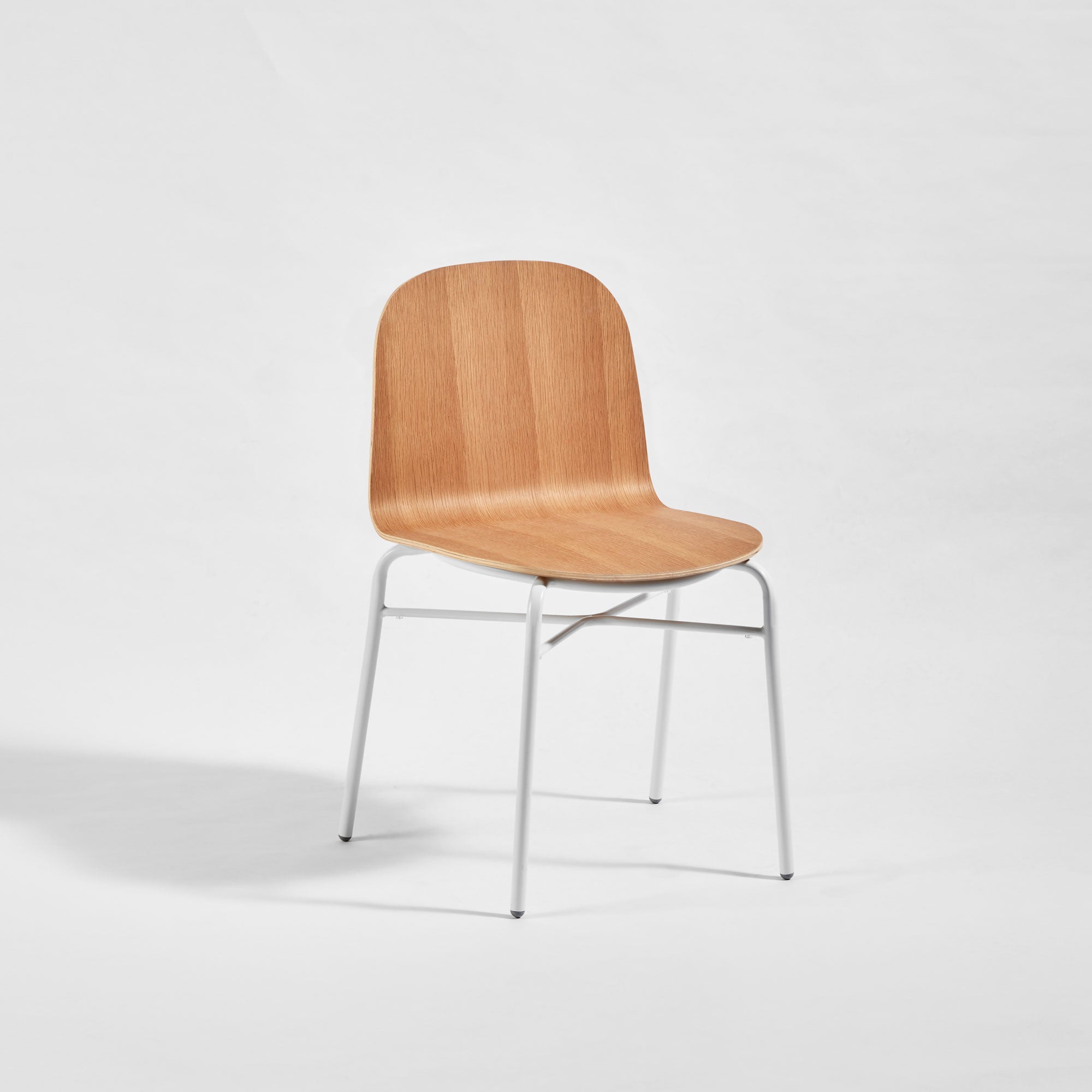 Potato Chair | Stacking Timber & Upholstered Dining Office Chair with Handle | GibsonKarlo | DesignByThem 