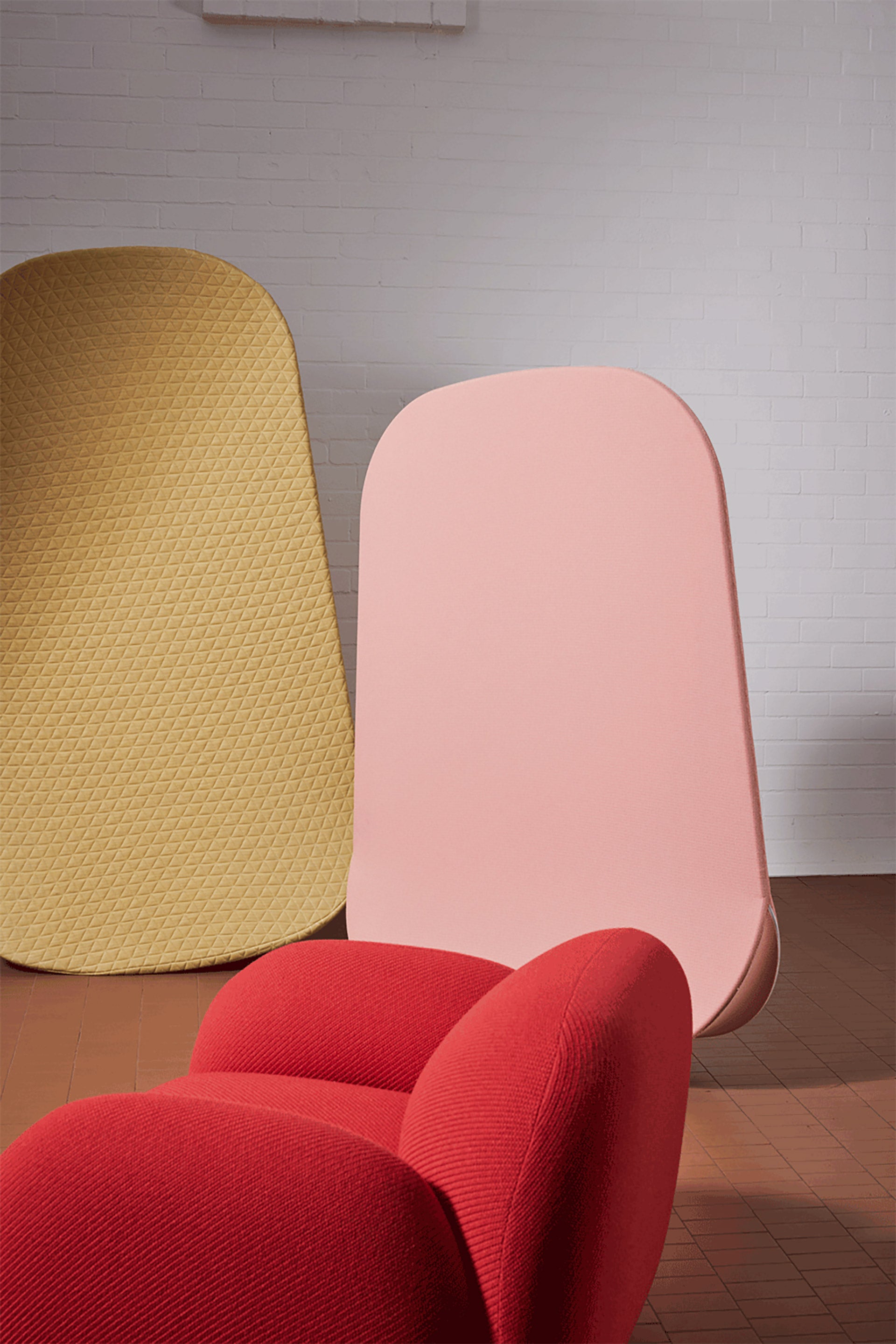Buoy Room Dividers | Interactive Fabric Upholstered Partition | Rhys Cooper | DesignByThem
