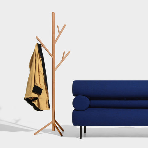 Natural Stem Coat Stand | Wooden Timber Hat Rack | Gibson Karlo | DesignByThem